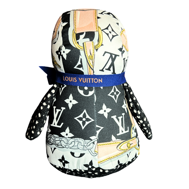 LV Monogram Vintage Silk Scarf Courageous Penguin