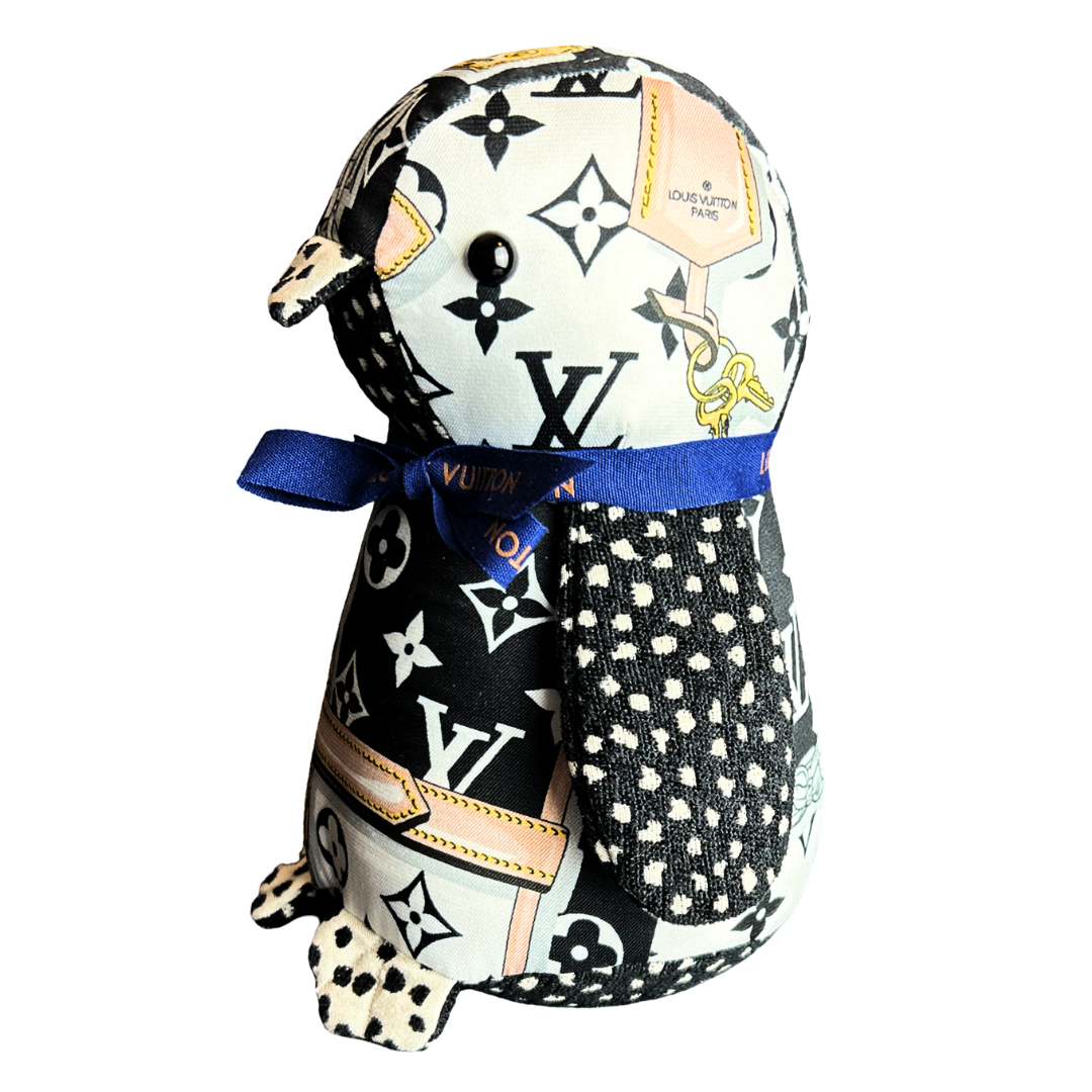 Louis Vuitton LV Monogram Scarf Patchwork Penguin at Vintage Luxe Up````````