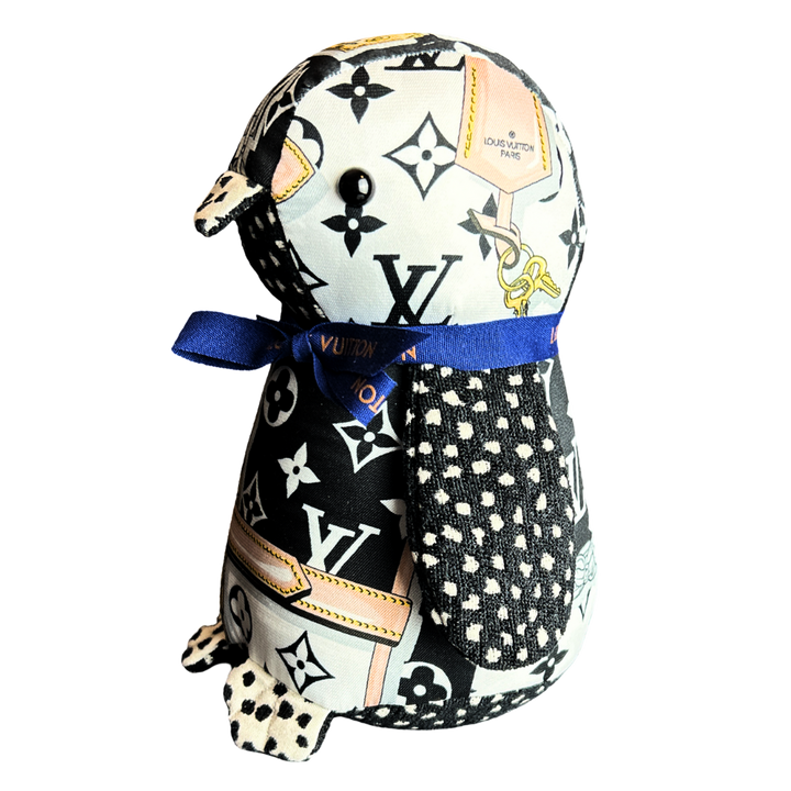 Louis Vuitton LV Monogram Scarf Patchwork Penguin at Vintage Luxe Up````````