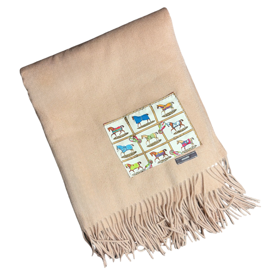 Hermes Petits Chevaux Scarf | Hermes Cashmere Blanket