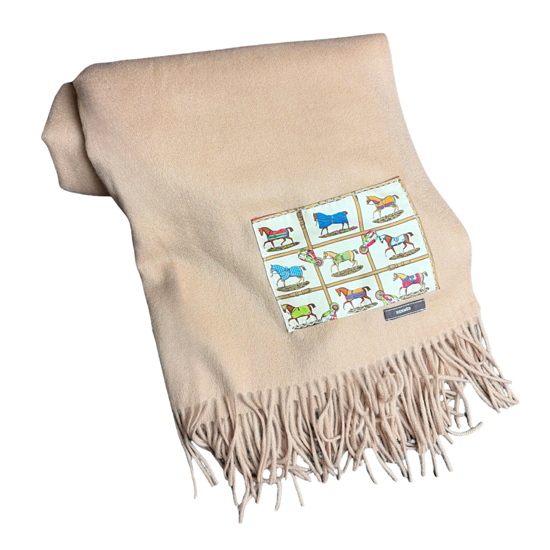 Hermes Petits Chevaux Scarf | Hermes Cashmere Blanket