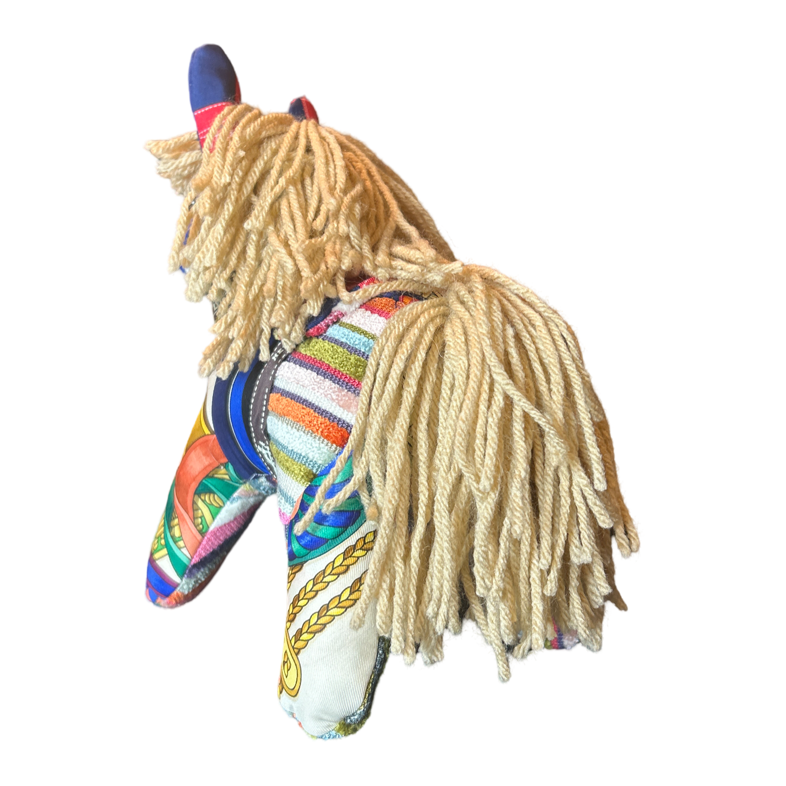 Hermes Vintage Scarf Patchwork Pony at VintageLuxeUp.com