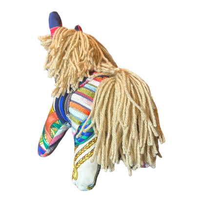 Hermes Vintage Scarf Patchwork Pony at VintageLuxeUp.com