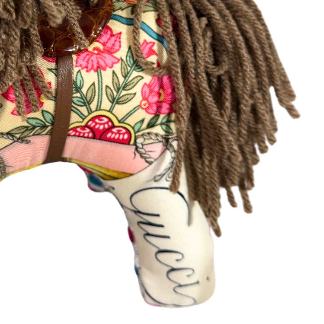 Chinoiserie Vintage Silk Scarf Noble Pony