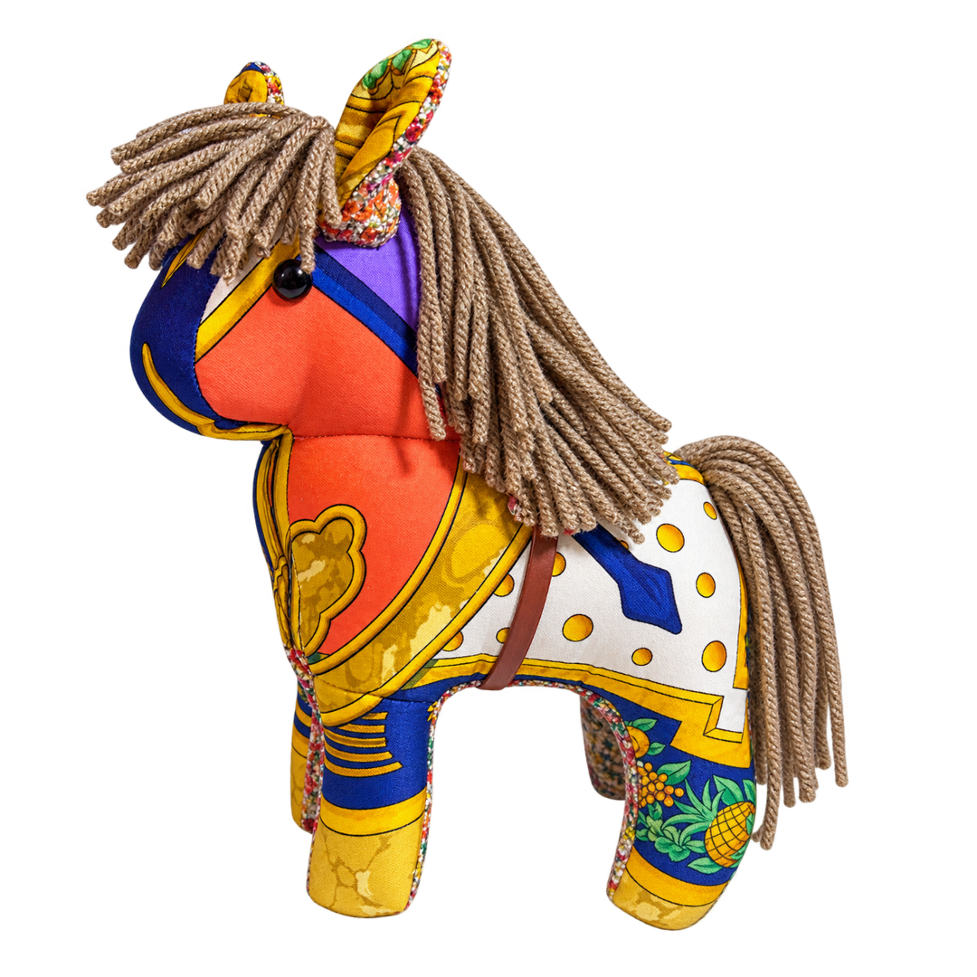 Carpe Diem Vintage Silk Scarf Noble Pony