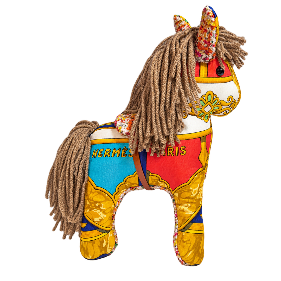 Carpe Diem Vintage Silk Scarf Noble Pony