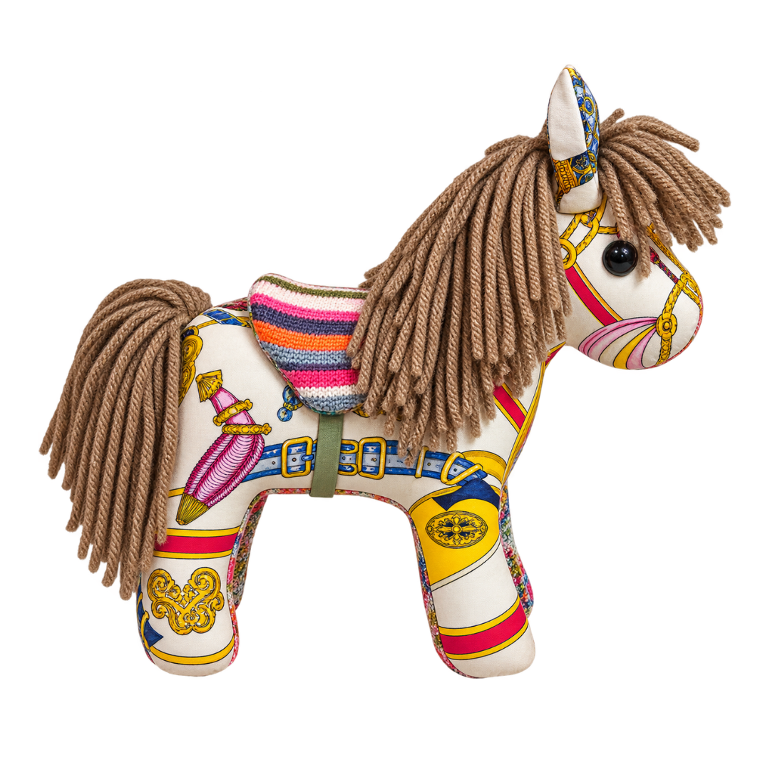 Qu'Importe le Flacon Vintage Silk Scarf Noble Pony