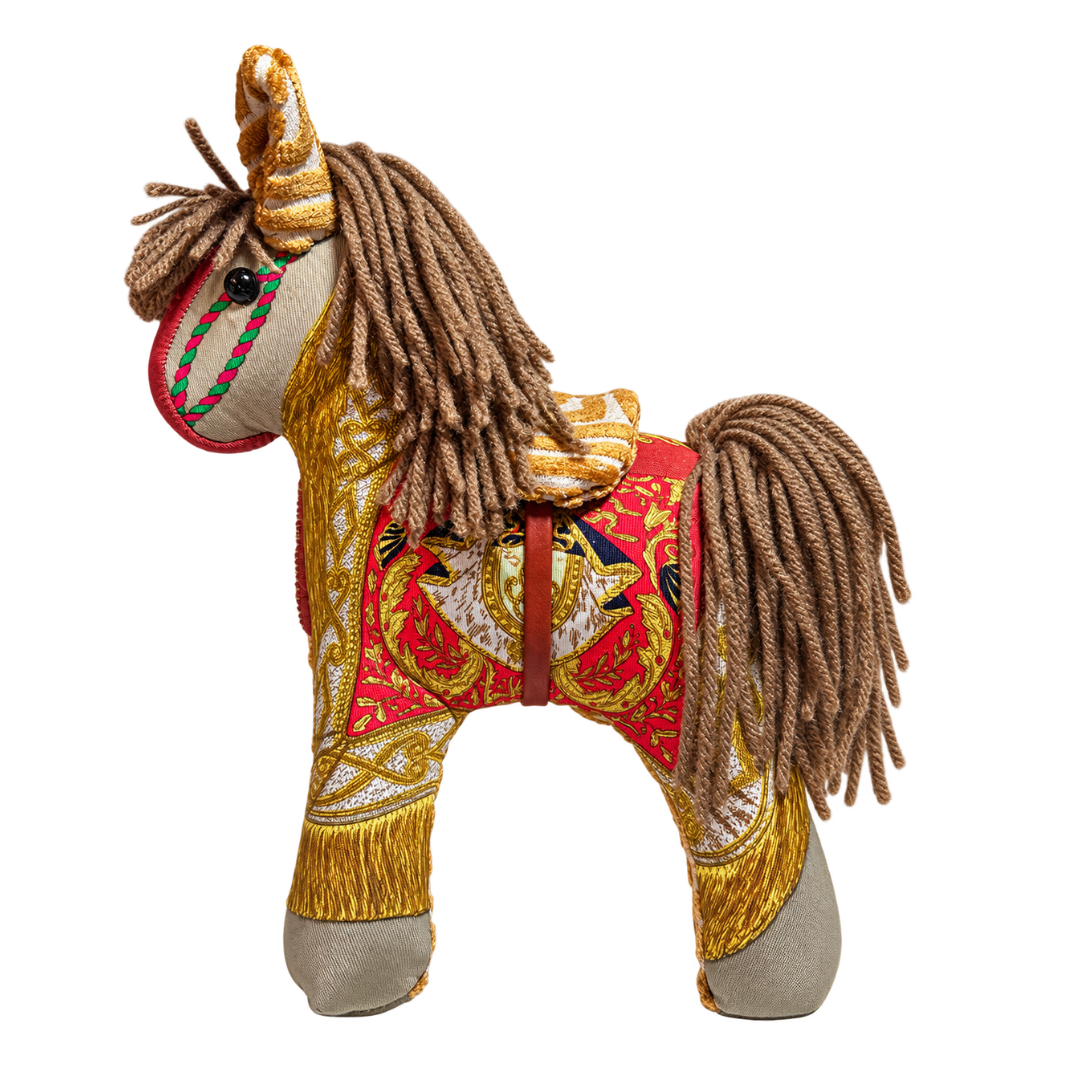 Poste et Cavalerie Vintage Silk Scarf Noble Pony