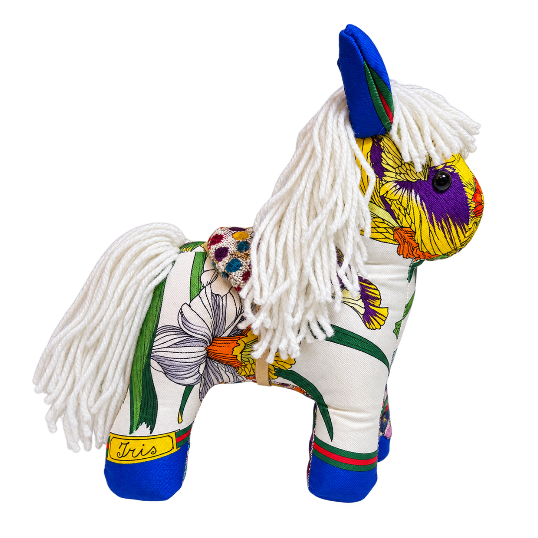 Iris Vintage Silk Scarf Noble Pony