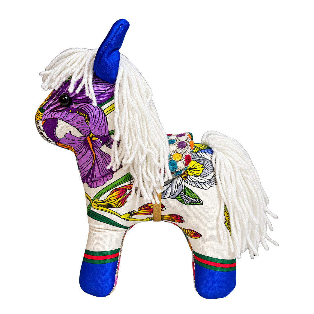 Iris Vintage Silk Scarf Noble Pony