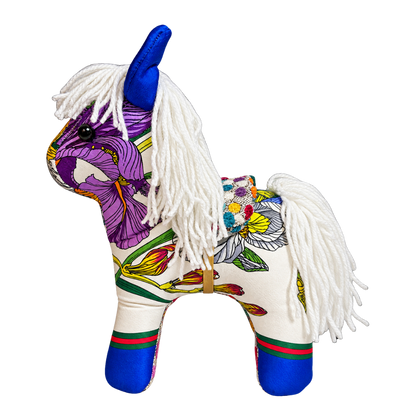 Iris Vintage Silk Scarf Noble Pony