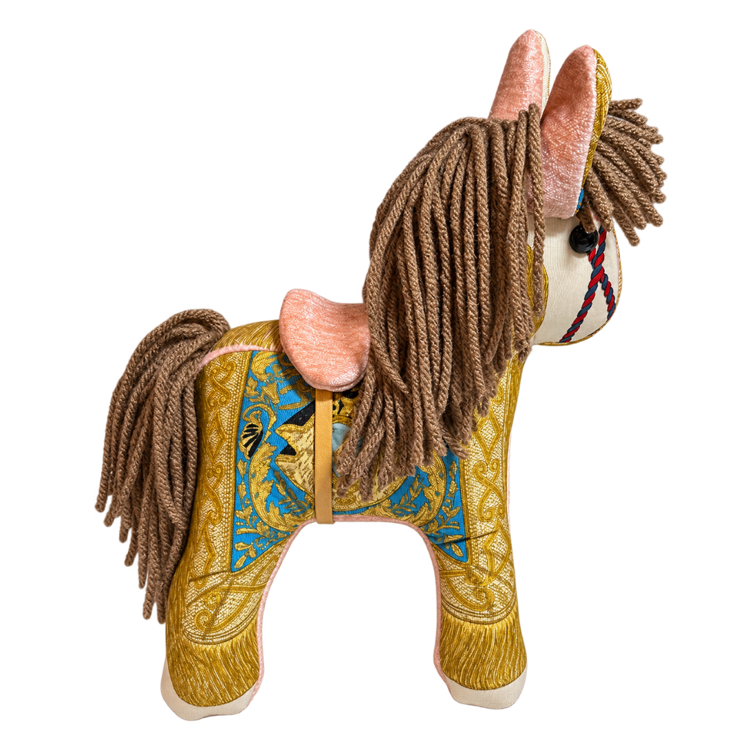 Poste et Cavalerie Vintage Silk Scarf Noble Pony