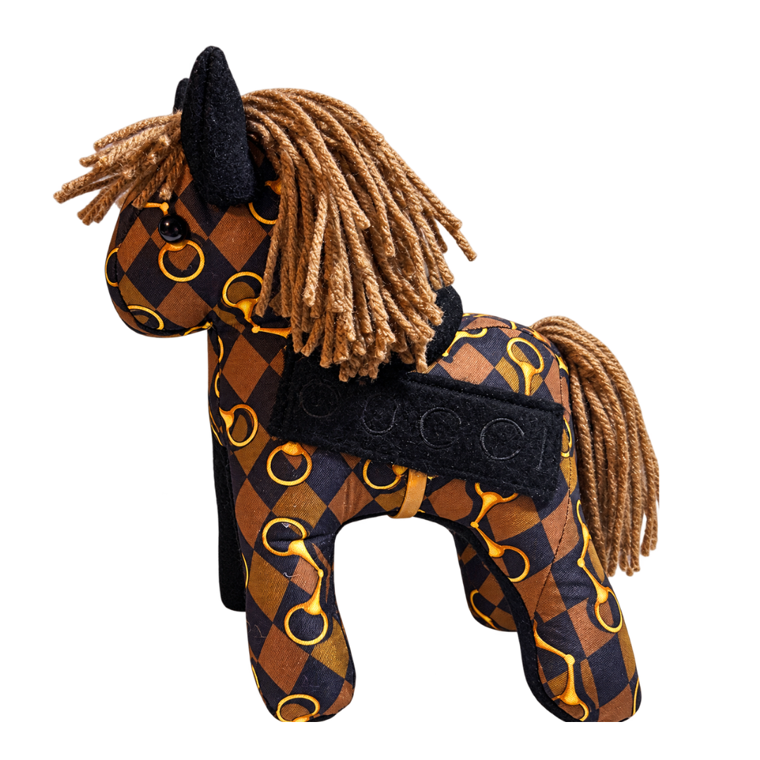 Horsebit Vintage Silk & Cashmere Scarf Noble Pony