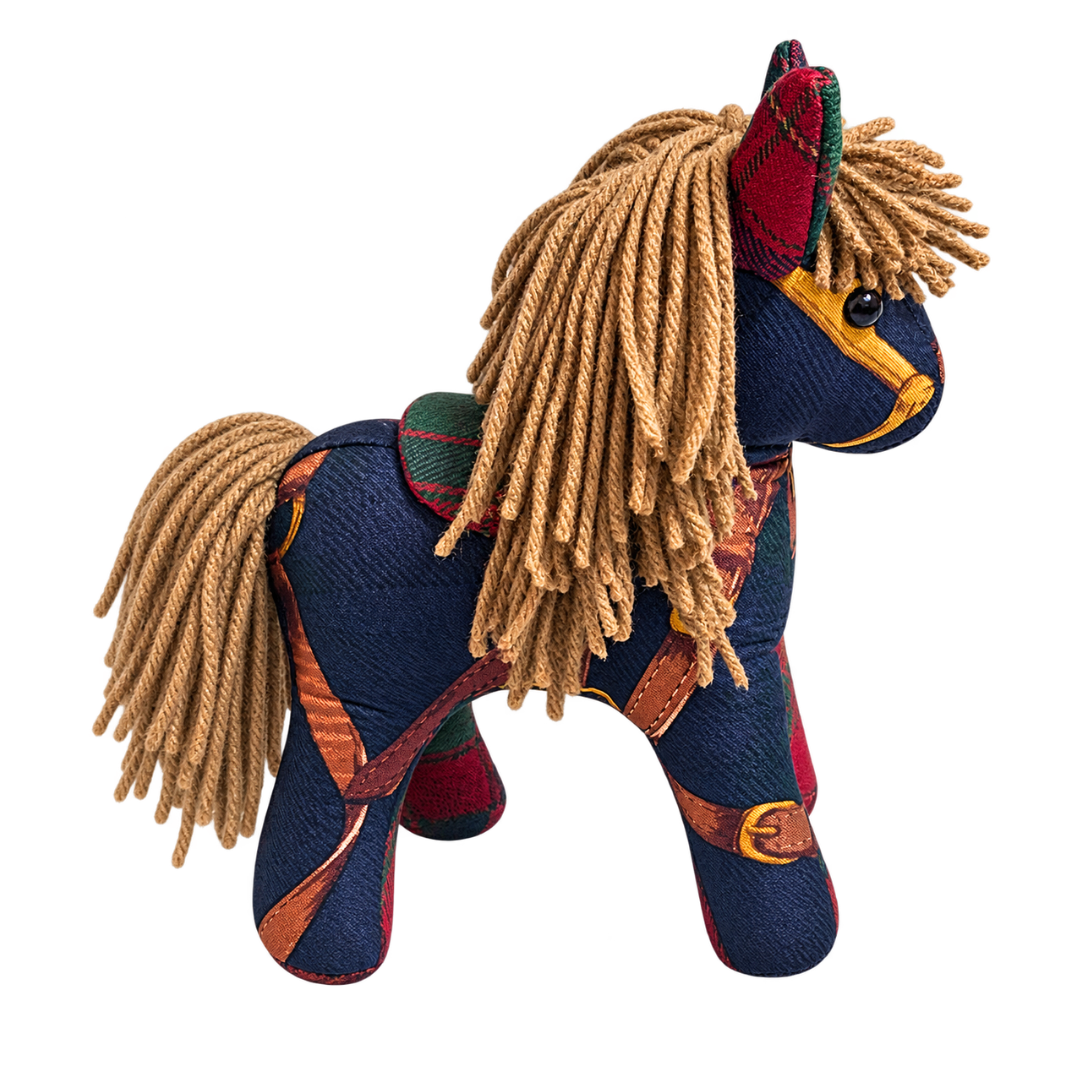 Tartan Vintage Silk Scarf Noble Pony