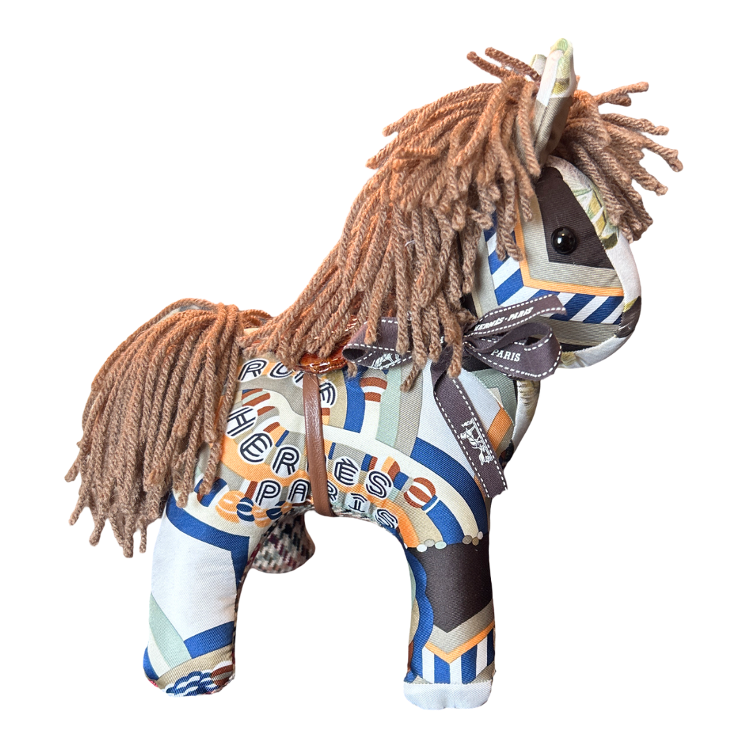 Hermes Haute Parure Scarf Patchwork Pony at VintageLuxeUp.com