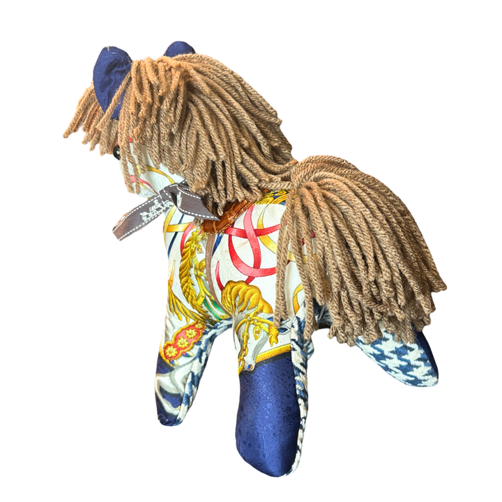 Luna Park Vintage Silk Scarf Noble Pony