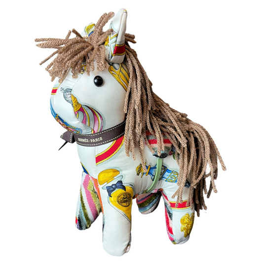HERMES QU'IMPORTE LE FLACON SCARF PATCHWORK PONY