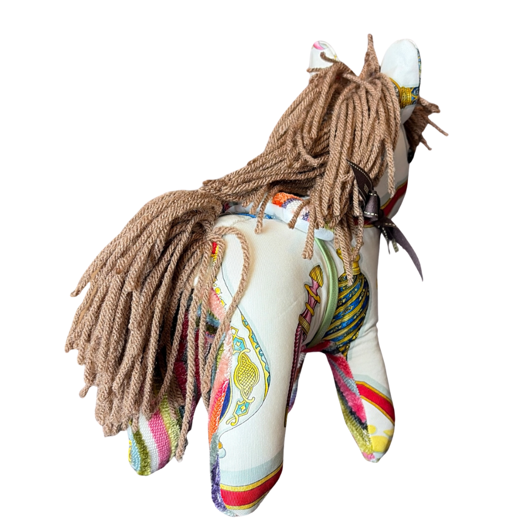 HERMES QU'IMPORTE LE FLACON SCARF PATCHWORK PONY
