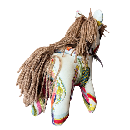 HERMES QU'IMPORTE LE FLACON SCARF PATCHWORK PONY