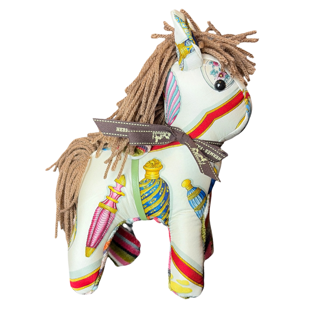 HERMES QU'IMPORTE LE FLACON SCARF PATCHWORK PONY