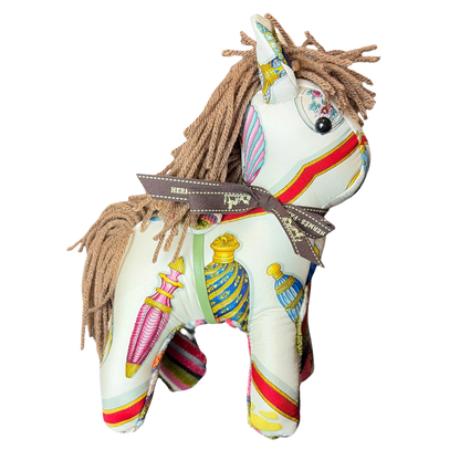 HERMES QU'IMPORTE LE FLACON SCARF PATCHWORK PONY