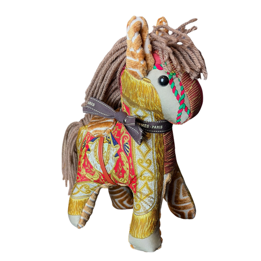 Hermes Poste et Cavalerie Scarf in Noble Pony Design