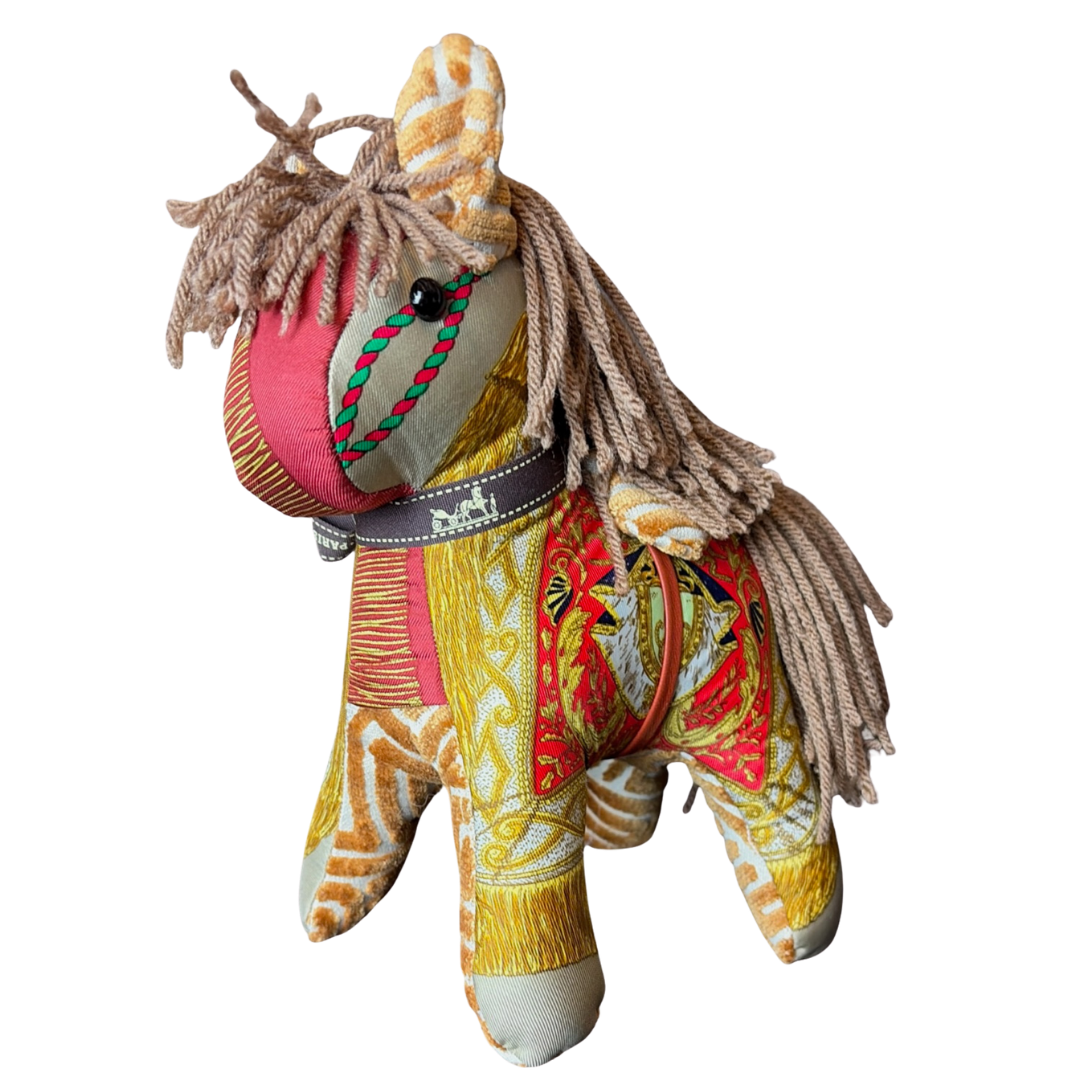 Hermes Poste et Cavalerie Scarf in Noble Pony Design