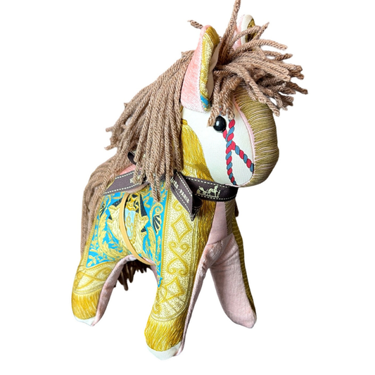 Hermes Poste et Cavalerie Scarf in Noble Pony Design