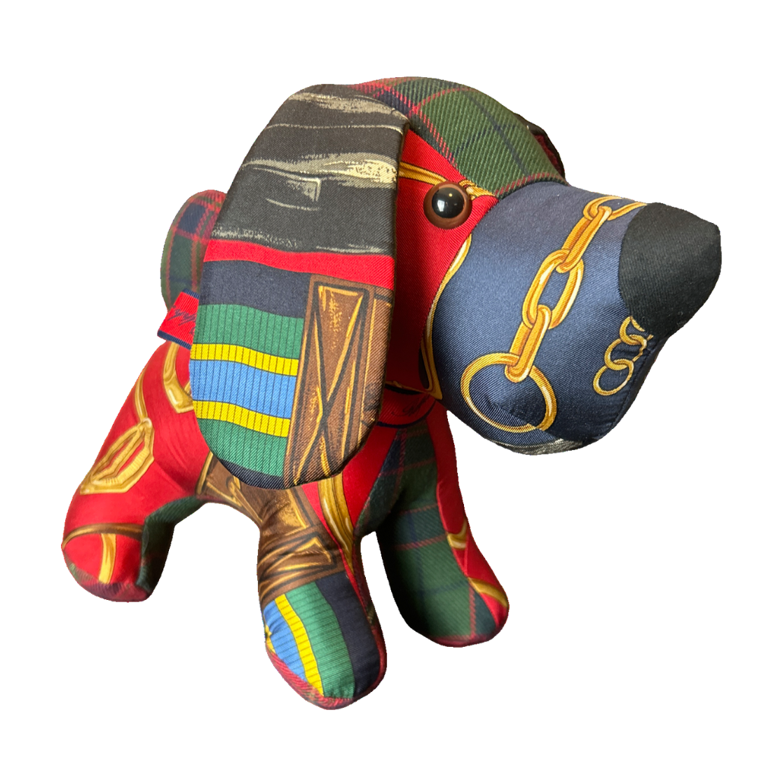 Ralph Lauren Scarf Patchwork Puppy at Vintage Luxe Up