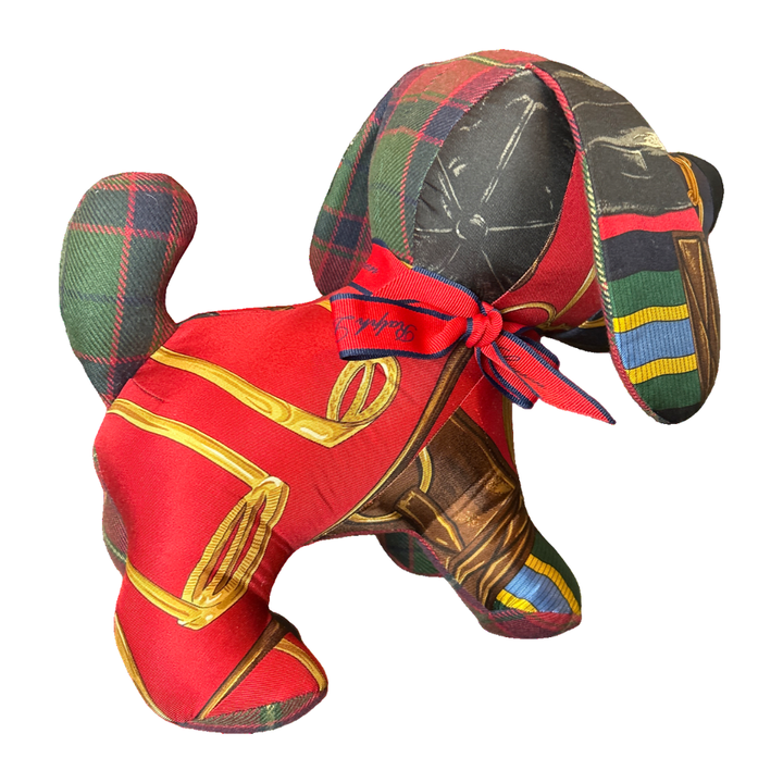 Ralph Lauren Scarf Patchwork Puppy at Vintage Luxe Up