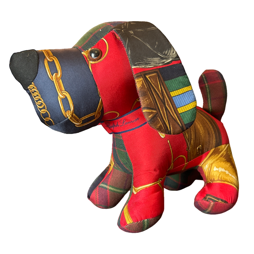 Ralph Lauren Scarf Patchwork Puppy at Vintage Luxe Up