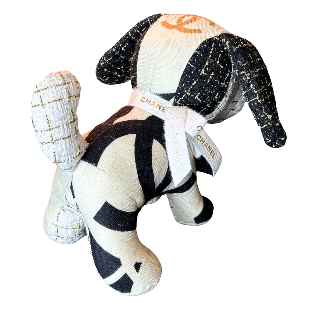 Chanel CC Logo Scarf Patchwork Puppy at Vintage Luxe Up