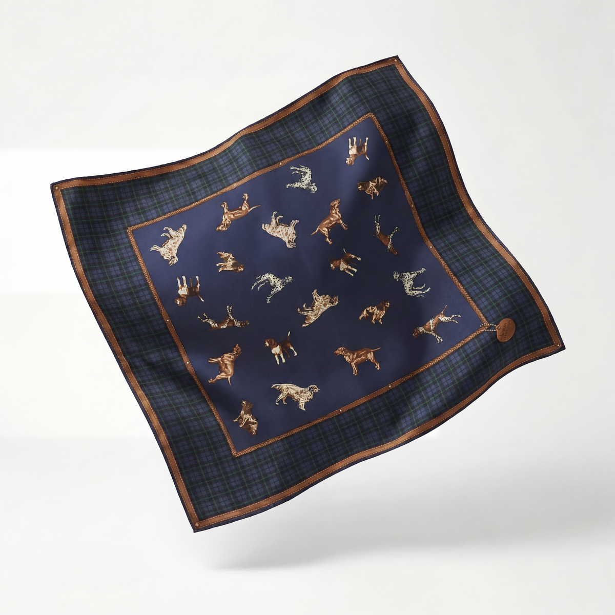 Ralph Lauren tartan dog scarf