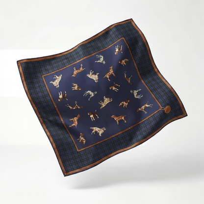 Ralph Lauren tartan dog scarf