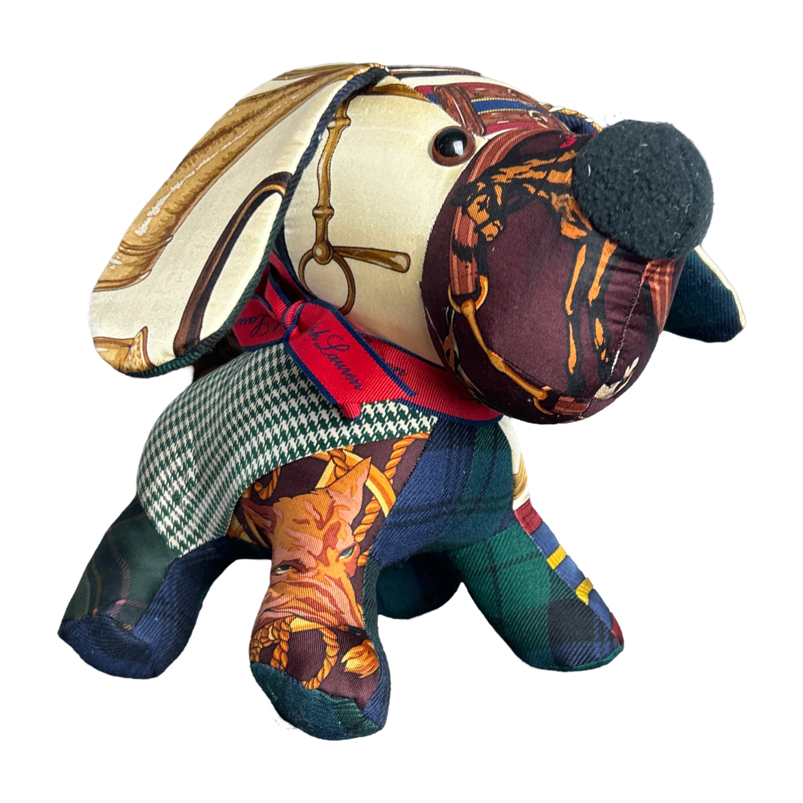 Ralph Lauren Scarf Patchwork Puppy at Vintage Luxe Up
