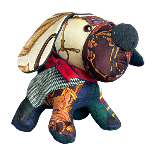 Ralph Lauren Scarf Patchwork Puppy at Vintage Luxe Up