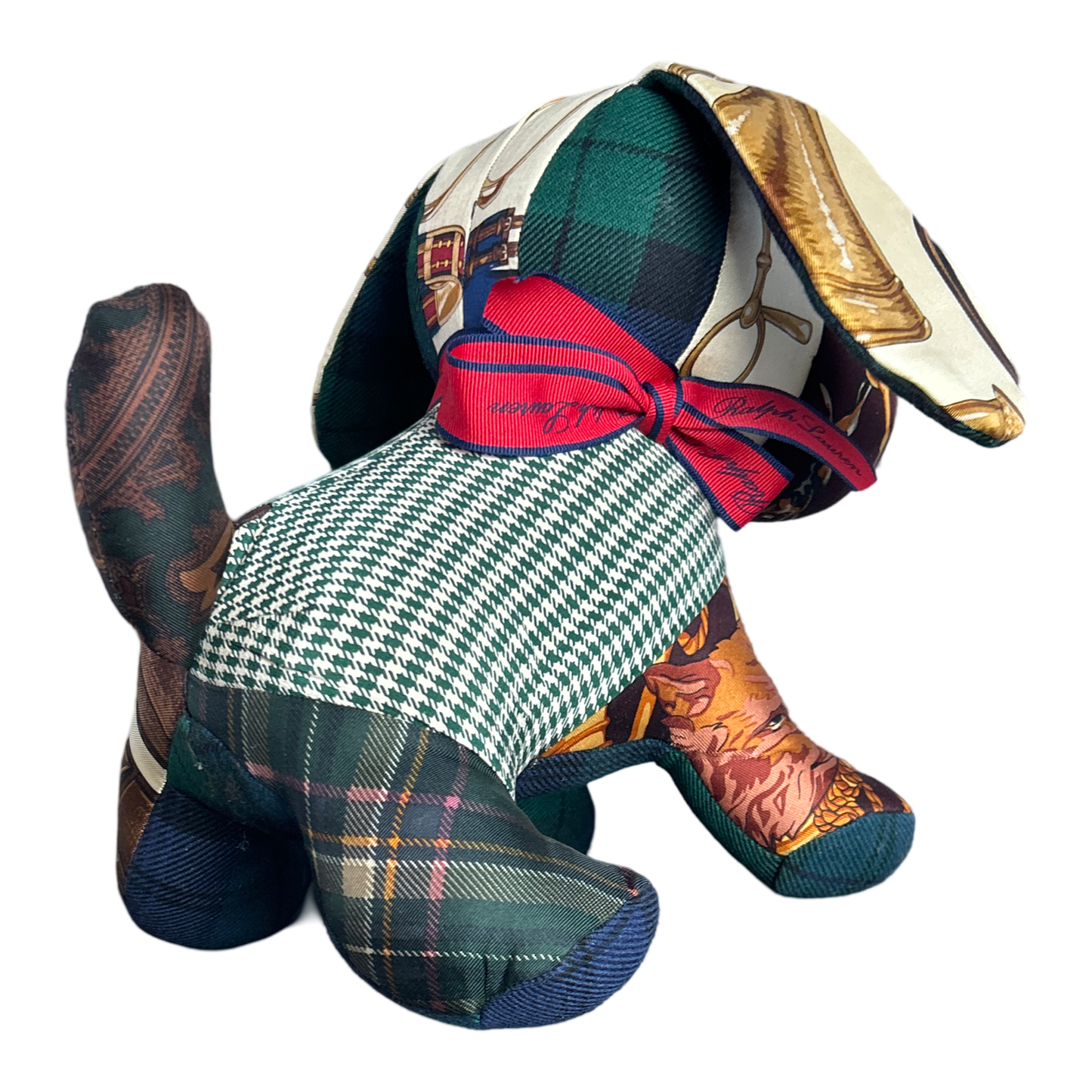 Ralph Lauren Scarf Patchwork Puppy at Vintage Luxe Up