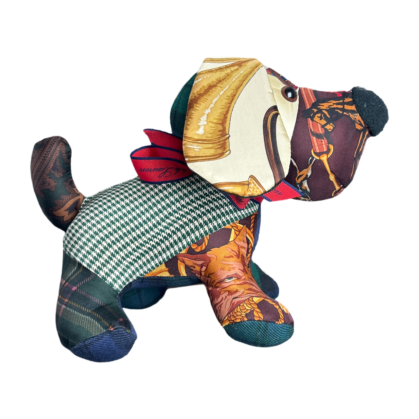 Ralph Lauren Scarf Patchwork Puppy at Vintage Luxe Up