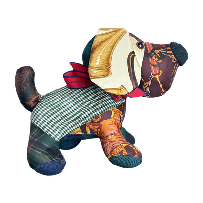 Ralph Lauren Scarf Patchwork Puppy at Vintage Luxe Up