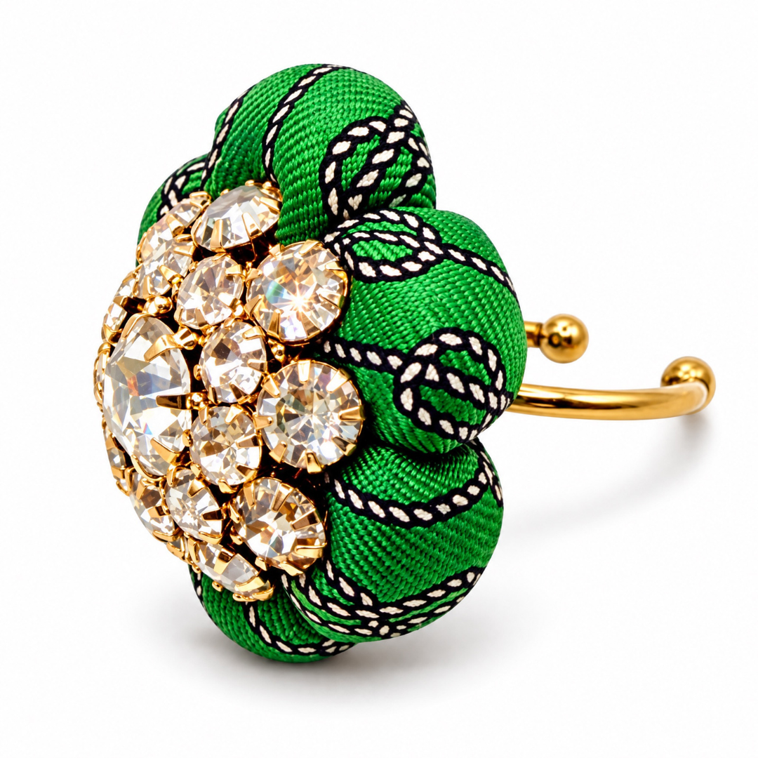 Gucci Green Floral Ring | Gucci Jewelry