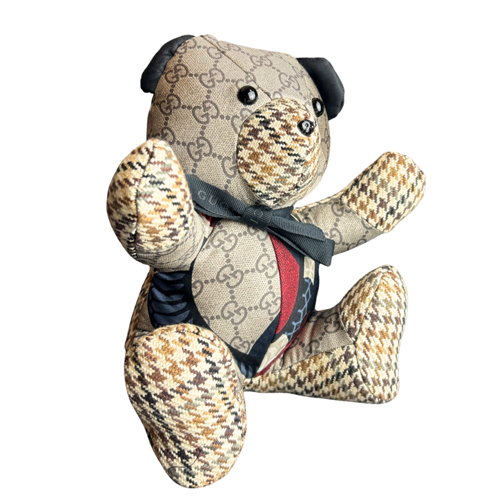 Gucci GG Logo Scarf Teddy Bear at Vintage Luxe Up