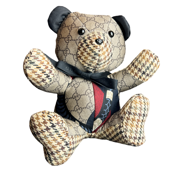 Gucci GG Logo Scarf Teddy Bear at Vintage Luxe Up