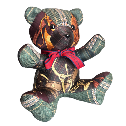 Ralph Lauren Equestrian Scarf Teddy Bear at Vintage Luxe Up