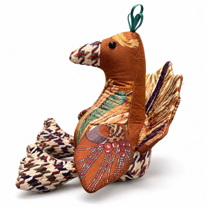 Brazil Vintage Silk Scarf Thankful Turkey II